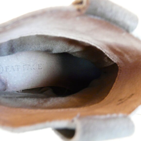 FAT FACE LADIES Pull On SUEDE LEATHER ZIP ANKLE SHORT BOOTS 7.5 EU 38 - Picture 9 of 13